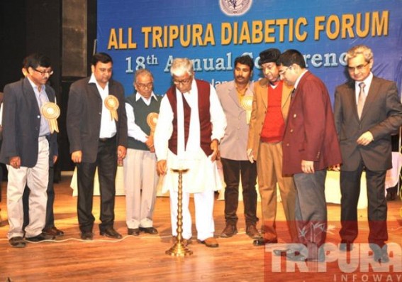 CM Manik Sarkar inaugurates 18th Annual Conference of All Tripura Diabetic forums 